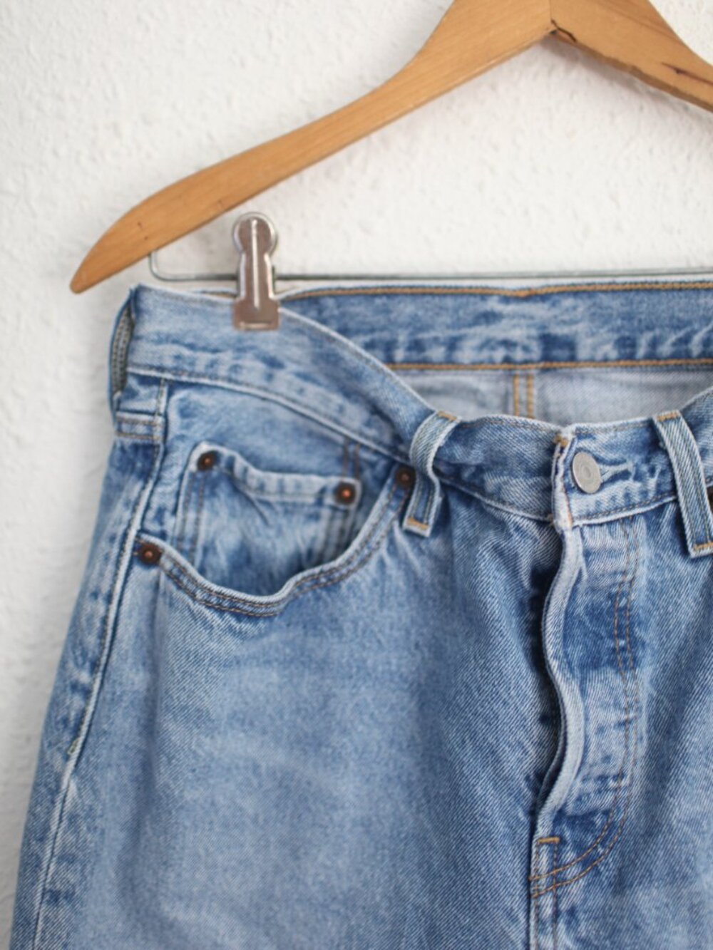 levis 501 heart knee patch button fly jeans 28 x 30 womens - Picture 4 of 9